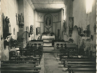 Interieur de l'église - milieu 20ème siècle