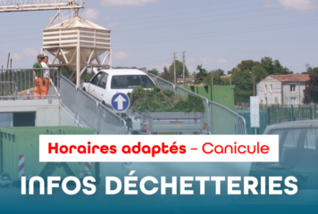Horaires adaptés des déchetteries