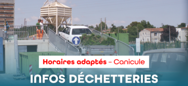 Horaires adaptés des déchetteries